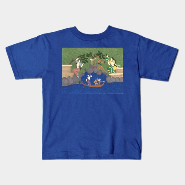 The Ring of Minos: Minoan Seal Ring Project Kids T-Shirt by MsLauraPerry